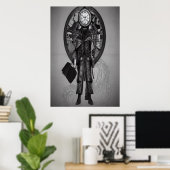 時間の管理人 | AIアートポスター ポスター (ホームオフィス)