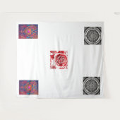 「時間の糸：伝統とアルティのタペストリー タペストリー (正面(横))