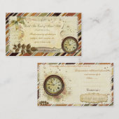 時間の終わりまでビクトリアンアンティーク 名刺 (正面/裏面)