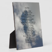 時間の詩のプラークを取る フォトプラーク (側面)