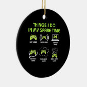 時間の都合で金を使う人が好い セラミックオーナメント (右)