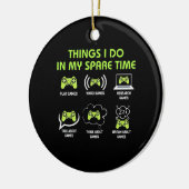 時間の都合で金を使う人が好い セラミックオーナメント (左)