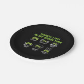 時間の都合で金を使う人が好い ペーパープレート (アングル)