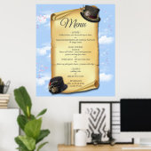 時間の錯覚に対するステームパンクのグラフィックデザイン ポスター (ホームオフィス)