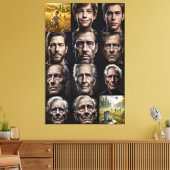 時間の顔：人生の旅 キャンバスプリント (インサイチュ (リビング))