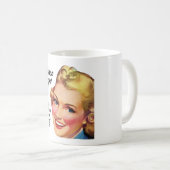 時間のBuncoプレーヤーのレトロのヴィンテージのおもしろいなうねり コーヒーマグカップ (正面右)