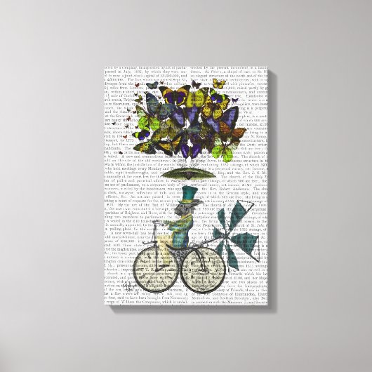 時間はうさぎ キャンバスプリント (正面)