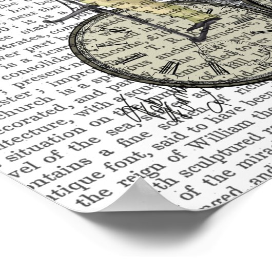 時間はうさぎ ポスター (角)