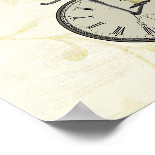 時間はうさぎ ポスター (角)