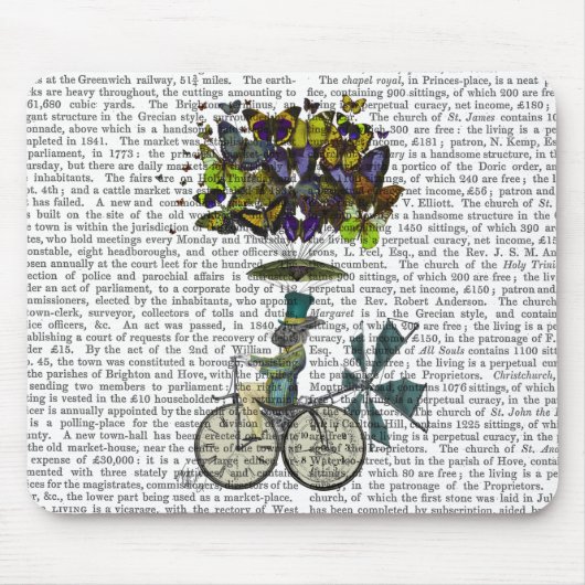 時間はうさぎ マウスパッド (正面)