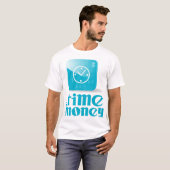時間はお金です Tシャツ (正面フル)