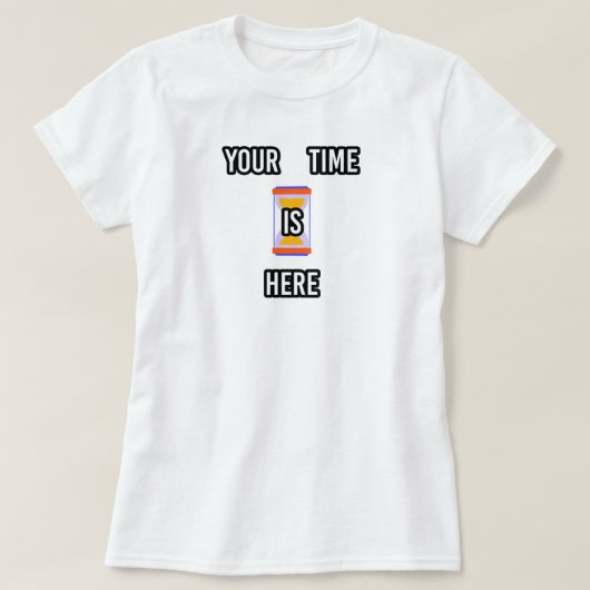 時間はここにある | 写真 Tシャツ (デザイン正面)