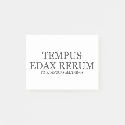 時間はすべての事-暗闇--をむさぼり食います ポストイット (正面)