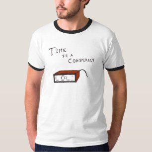 時間はです陰謀(色) Tシャツ