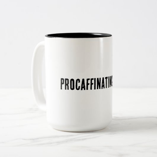 時間はコーヒー ツートーンマグカップ (正面左)