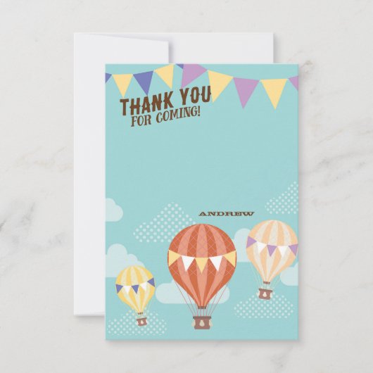 時間はサンキューカードを飛ばします サンキューカード (正面)