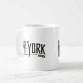 時間はニューヨーク分に速く動きます コーヒーマグカップ (正面左)