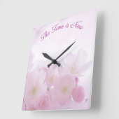 時間は今引用文花壁時計 スクエア壁時計 (傾斜)