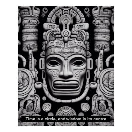 時間は円であり、知恵はその中心マヤである ポスター