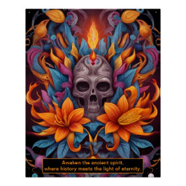 時間は円であり、知恵はその中心マヤである ポスター