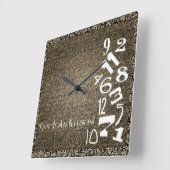 時間は幻想的な壁時計だ！ スクエア壁時計 (傾斜)