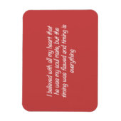 時間は心の中の愛の引用文 マグネット (縦)