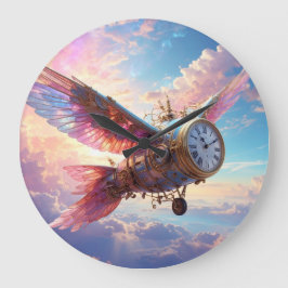 時間は時計を飛ばす ラージ壁時計