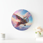 時間は時計を飛ばす ラージ壁時計 (ホーム)