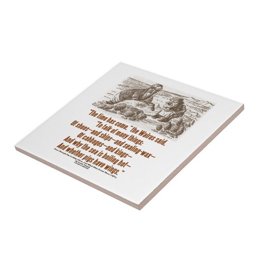 時間は来ましたセイウチの大工(姿見)を タイル (側面)