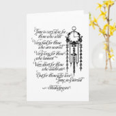 時間は永遠のグリーティングカード カード (黄色い花)