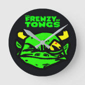 時間は無意味だ ラウンド壁時計 (正面)