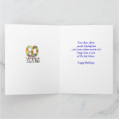 時間は第60誕生日の大きいカードを飛ばします カード (内部)