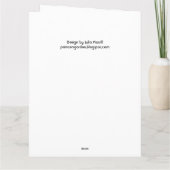 時間は第60誕生日の大きいカードを飛ばします カード (裏面)