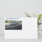 時間は誰も待たない – 古いトラックの静止 便箋 (スタンド正面)