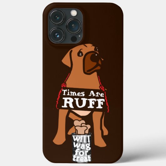 時間は赤褐色の子犬ローデシアンのリッジバック Case-Mate iPhoneケース (裏面)