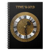 時間は金ゴールド ノートブック (正面)