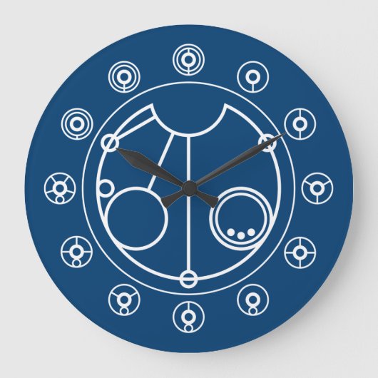 時間は錯覚である ラージ壁時計 (正面)