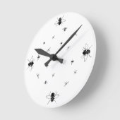 時間は飛びます! おもしろいな時計 ラウンド壁時計 (傾斜)