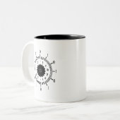 時間は飛びます ツートーンマグカップ (正面左)