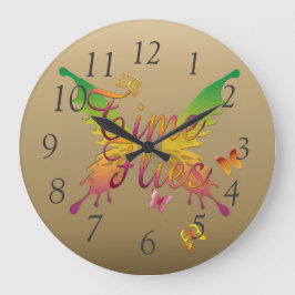 時間は飛びます ラウンド壁時計