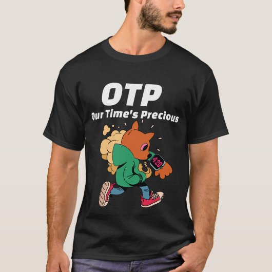 時間はMeow - OTP Tシャツ (正面)