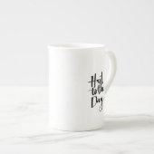 時間へのあられ、日へのあられ ボーンチャイナマグカップ (正面右)