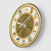 時間もつれ壁時計 ラージ壁時計 (傾斜)