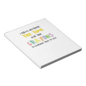 時間も狂人もイライラした皮肉 ノートパッド (アングル)