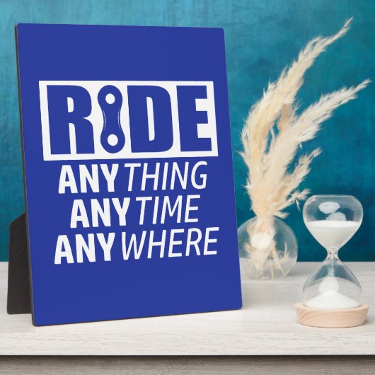 時間や場所を問わず乗る フォトプラーク (側面)