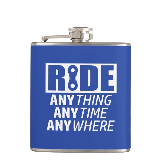 時間や場所を問わず乗る フラスク (正面)