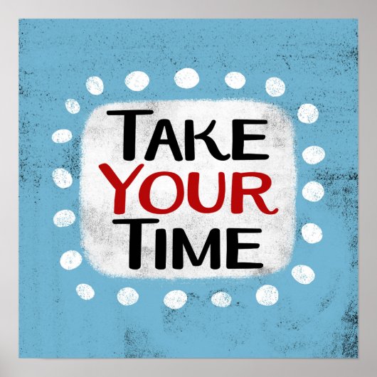 時間をかけてポスターウォールアート ポスター (正面)