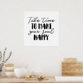 時間をかけて魂を幸せにする ポスター (キッチン)