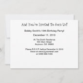 時間をたっぷりと過ごそう！招待状 招待状 (裏面)