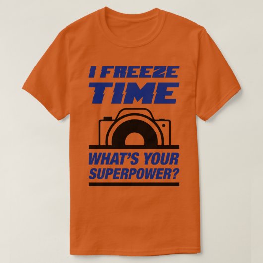 時間を凍結する Tシャツ (デザイン正面)
